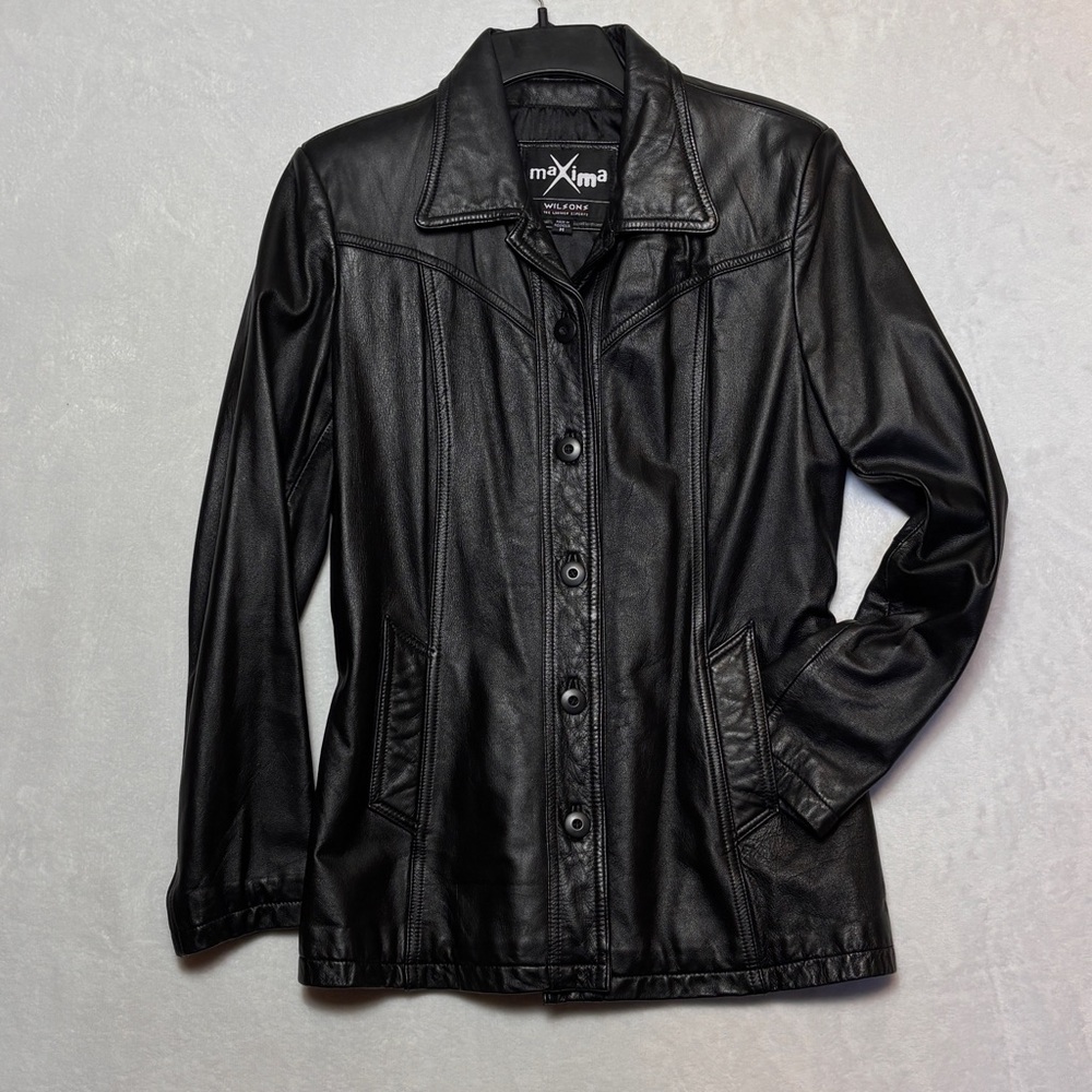 Wilsons Maxima Genuine Leather￼Buttery Soft Jacket Women Size M